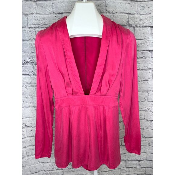 Lovers + Friends Tosh Hot Pink Romper Shorts One Piece Size SMALL Ladies - Picture 2 of 9